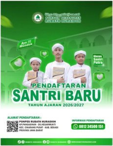Pembukaan Pendaftaran Santri Baru 2026/2027